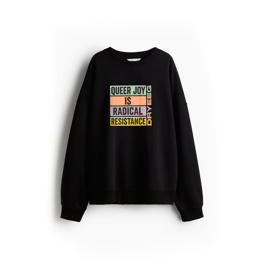 Queer Joy Is Radical Resistance Pastel Pride Vintage Bold Sweatshirt