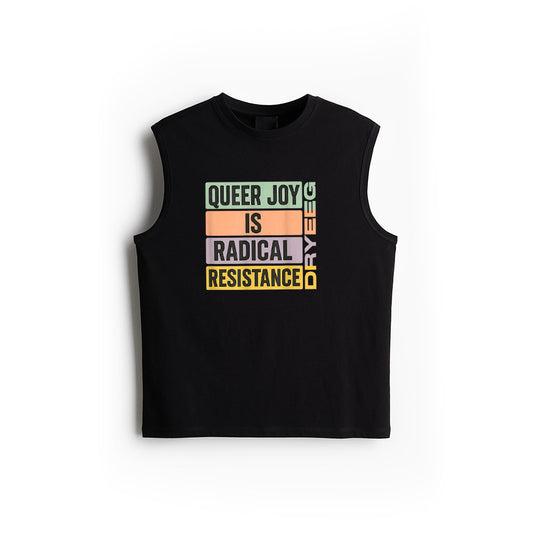 Queer Joy Is Radical Resistance Pastel Pride Vintage Bold Tank Top