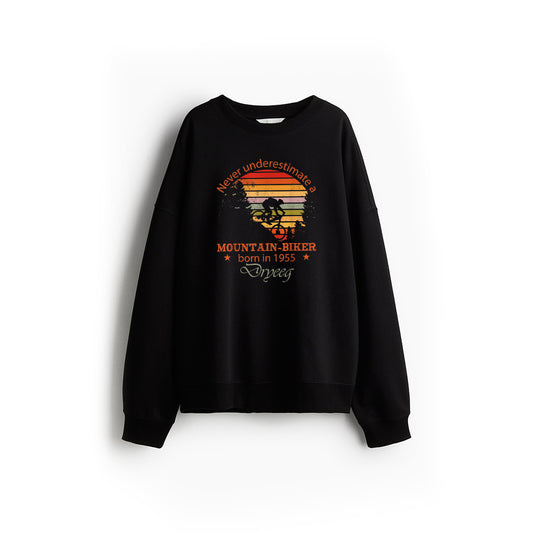 Vintage 1955 Birthday Cycling Mountain Biker Sweatshirt