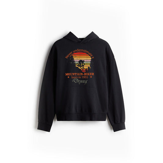Vintage 1955 Birthday Cycling Mountain Biker Hoodie
